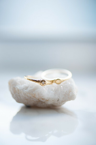 18K Signet Engraving Ring