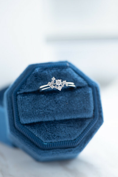 18K Little Star Diamond Ring