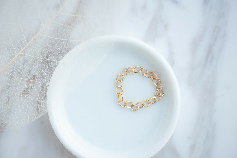 18K Giro Block Chain Ring