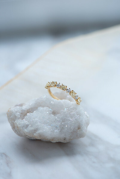 18K Yellow & White Diamond Ring