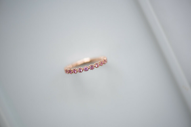 18K Gradient Pink Sapphire Ring