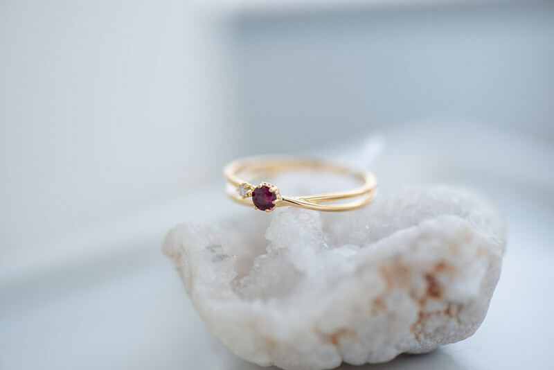18K Ruby Diamond Ring