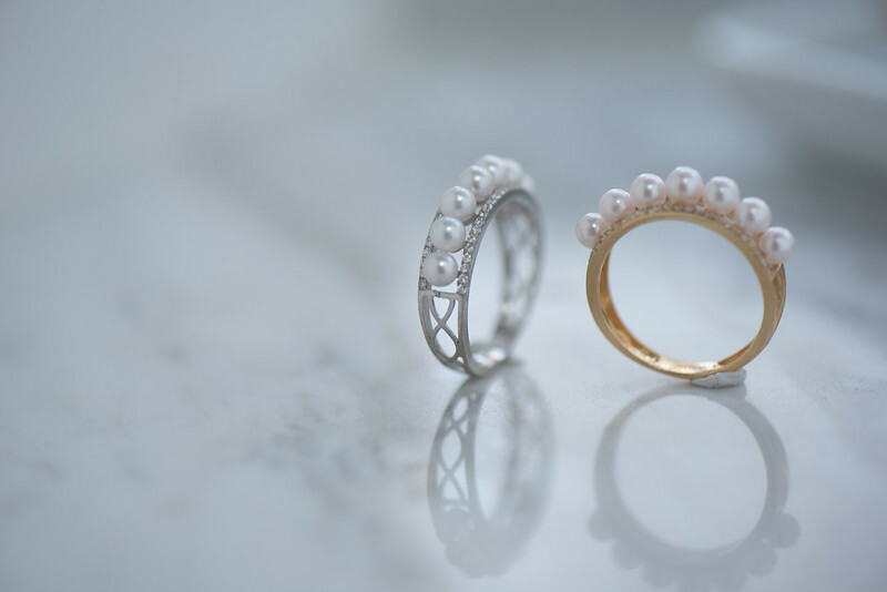 18K Akoya Pearl Diamond Ring