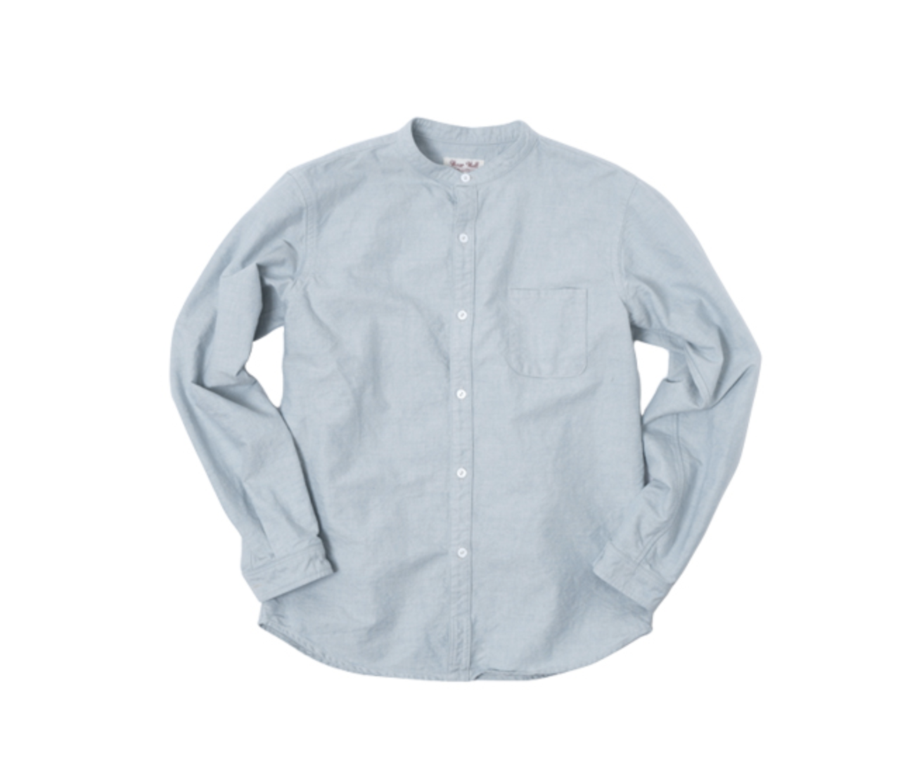 UES BAND COLLAR SHIRTS / INDIGO LIGHT