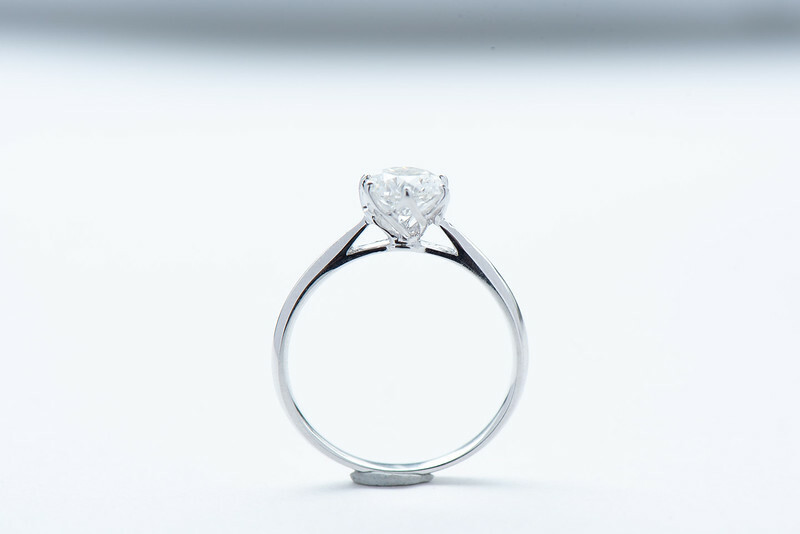 18K Floral Six Prong Ring Setting