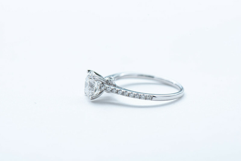 18K Eternity 1ct Diamond Ring Setting