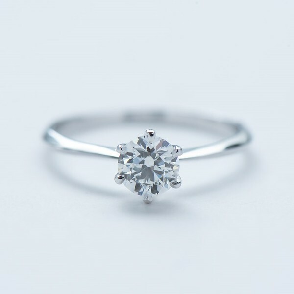 18K Classic Six Prong Ring Setting 0.50ct
