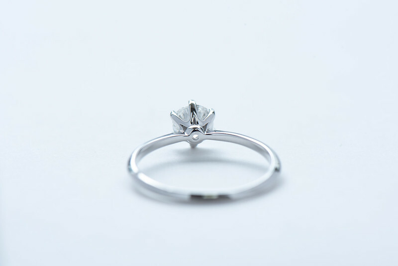 18K Classic Six Prong Ring Setting 0.50ct