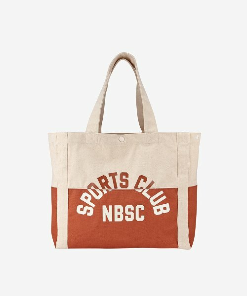 NEW BALANCE sports club tote bag 咖啡白拼接 托特包 NBGCCAA703_85