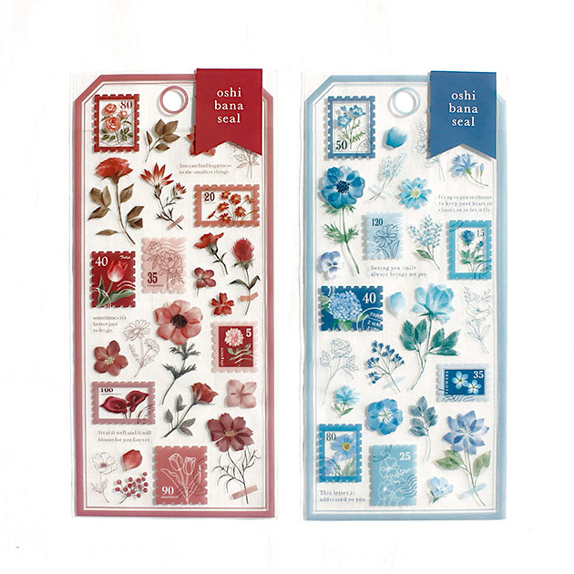 Mind Wave Sticker－Oshibana Seal Series (Japanese Stationery Brand)