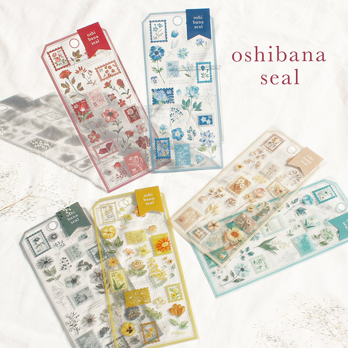 Mind Wave Sticker－Oshibana Seal Series (Japanese Stationery Brand)