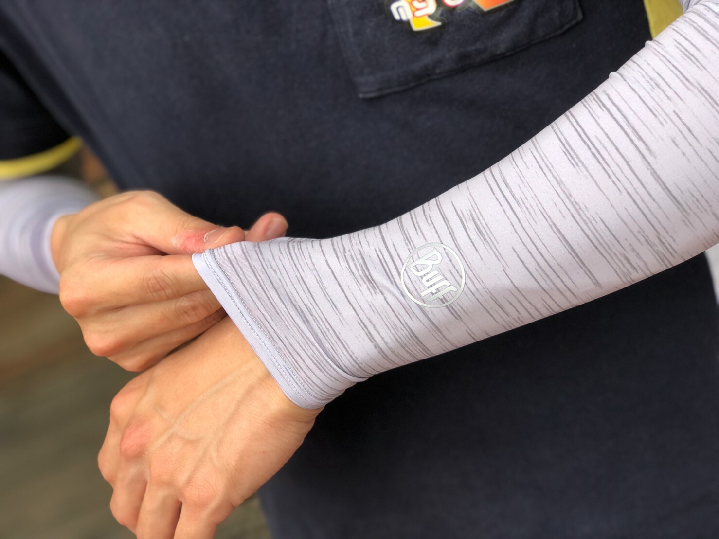 BUFF UV REFLECTIVE ARM SLEEVES SLEEVES LIGIHT GREY 砂岩灰 涼感 袖套