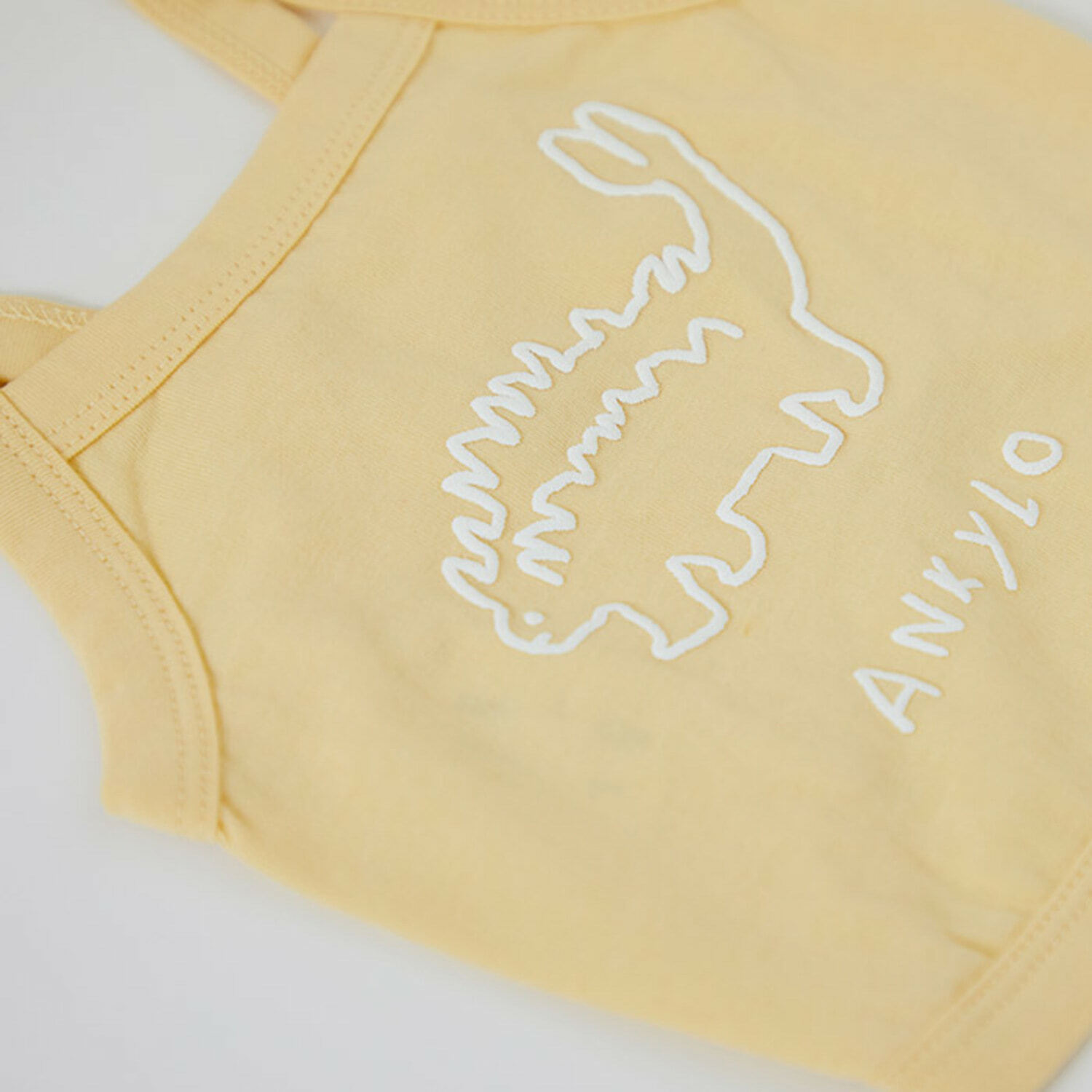 DAN Joguman 恐龍細肩帶＋帽子組合（黃）