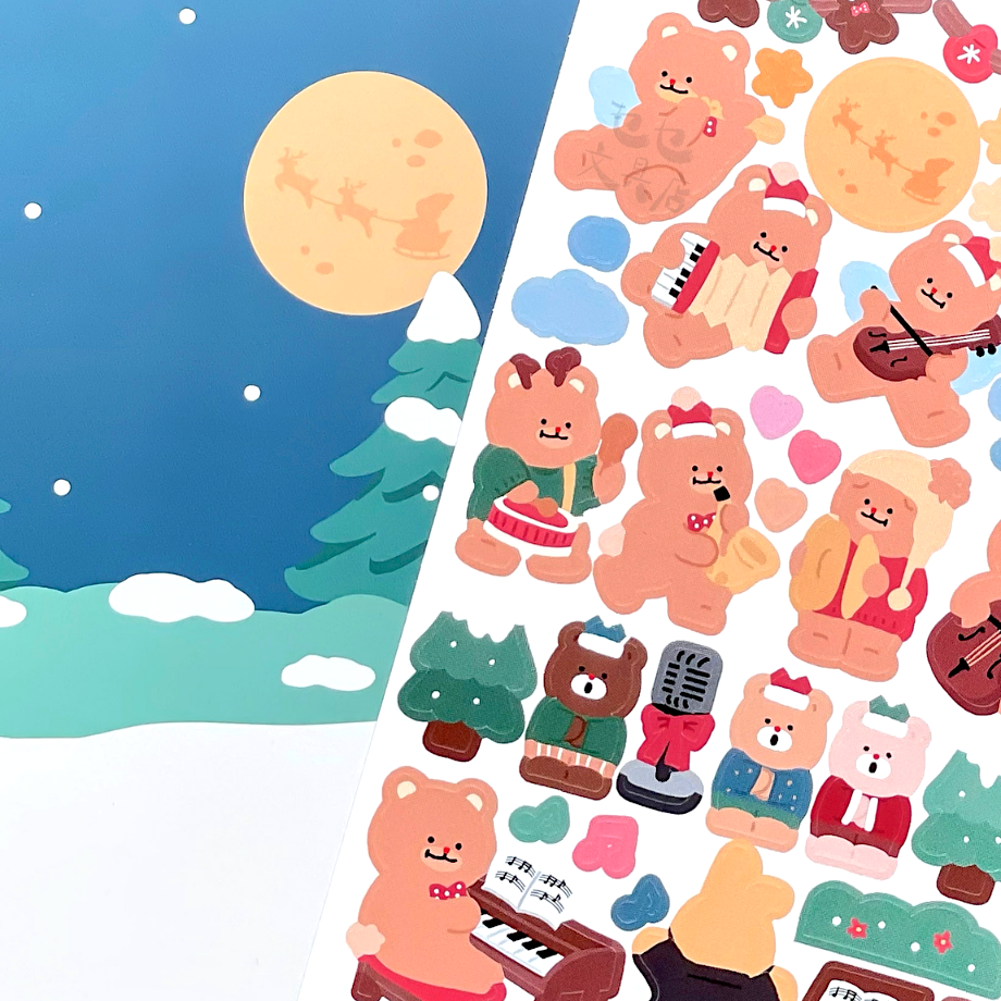 Khakiz Sticker－Christmas Carol (Korean Stationery Brand)