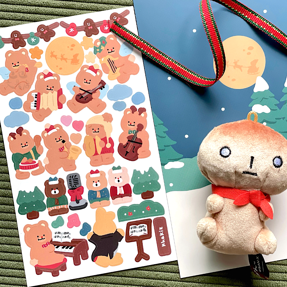 Khakiz Sticker－Christmas Carol (Korean Stationery Brand)
