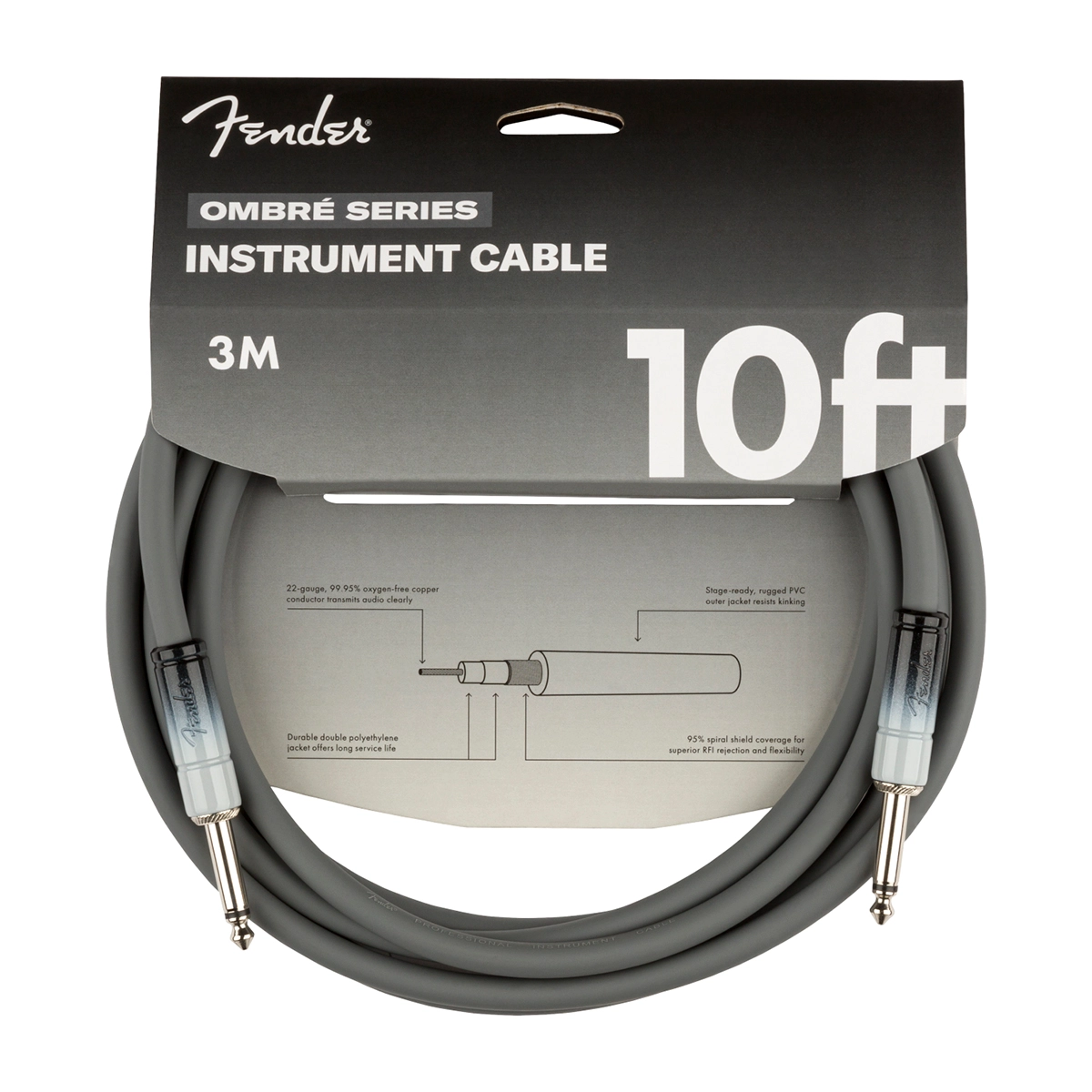 Fender Ombre Series Instrument Cable 10英尺 導線 公司貨【宛伶樂器】