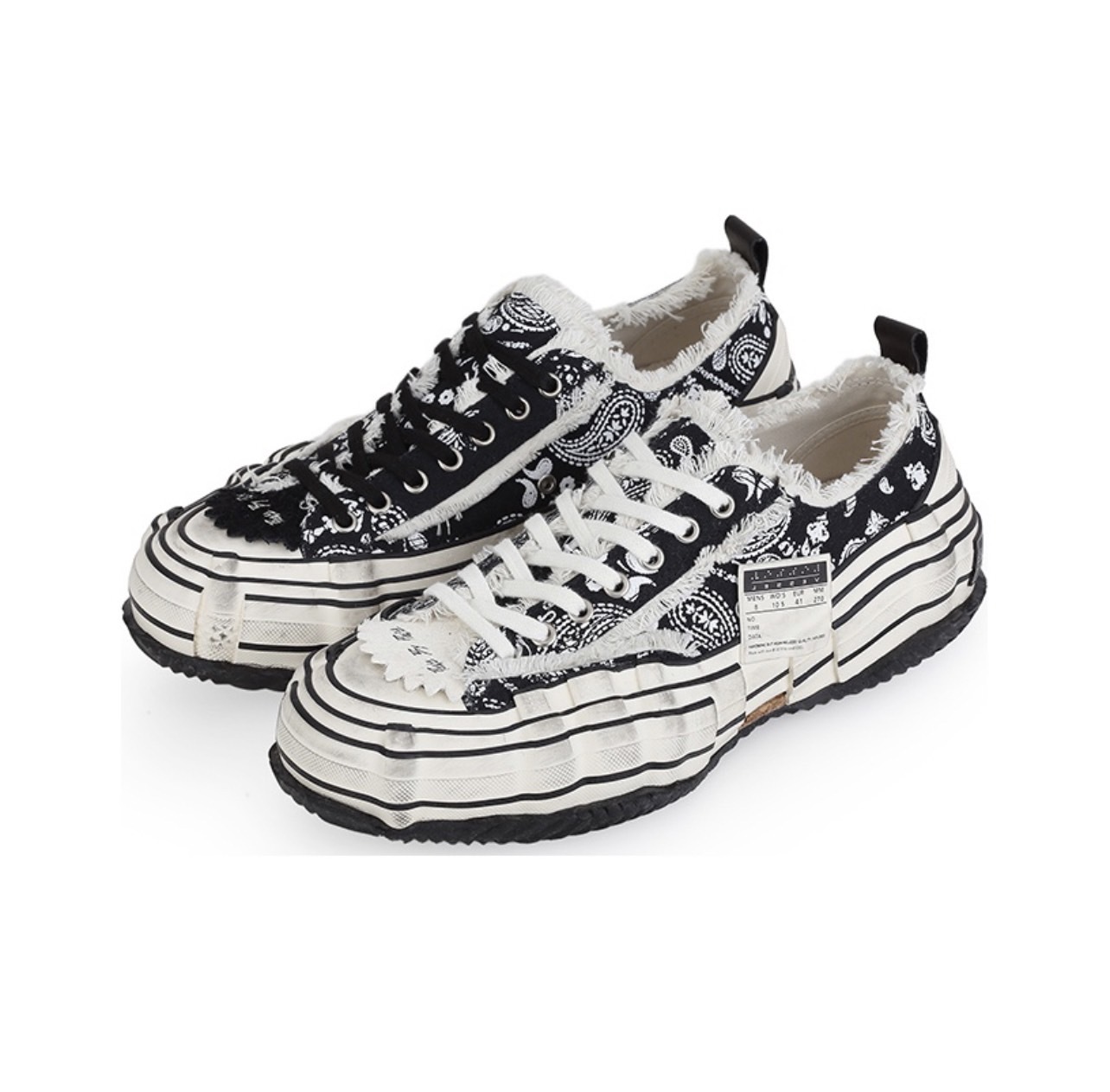 xVessel Vanness Wu G.O.P. Paisley Distortion 新款 波浪 變形蟲 溶解 做舊 硫化解構鞋 帆布鞋