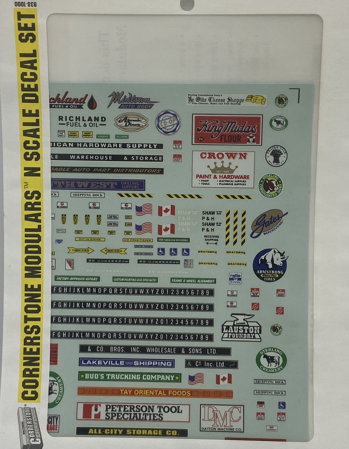 Walthers 938-1000 Cornerstone Modulars 布景車廂改裝水貼