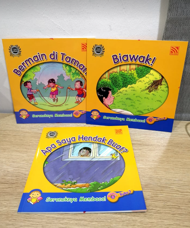 PELANGI Seronoknya Membaca Set 2 (3本 黄色系列）