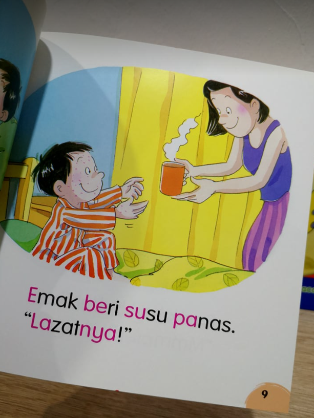 PELANGI Seronoknya Membaca Set 1  (3本 红色系列）