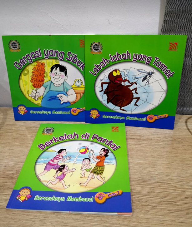 PELANGI Seronoknya Membaca Set 3 (3本 青色系列）