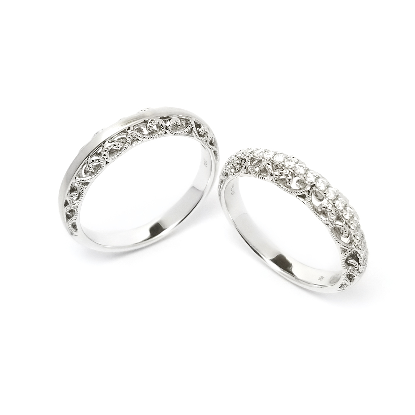 Cherish Milgram - Rare 18K白金 結婚戒指