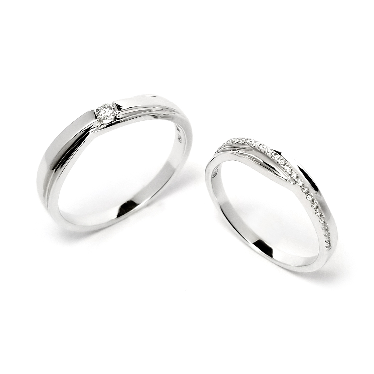 PT950鉑金鑽石結婚戒指