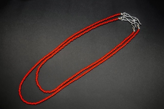 KS 白心珠八字扣頸鏈