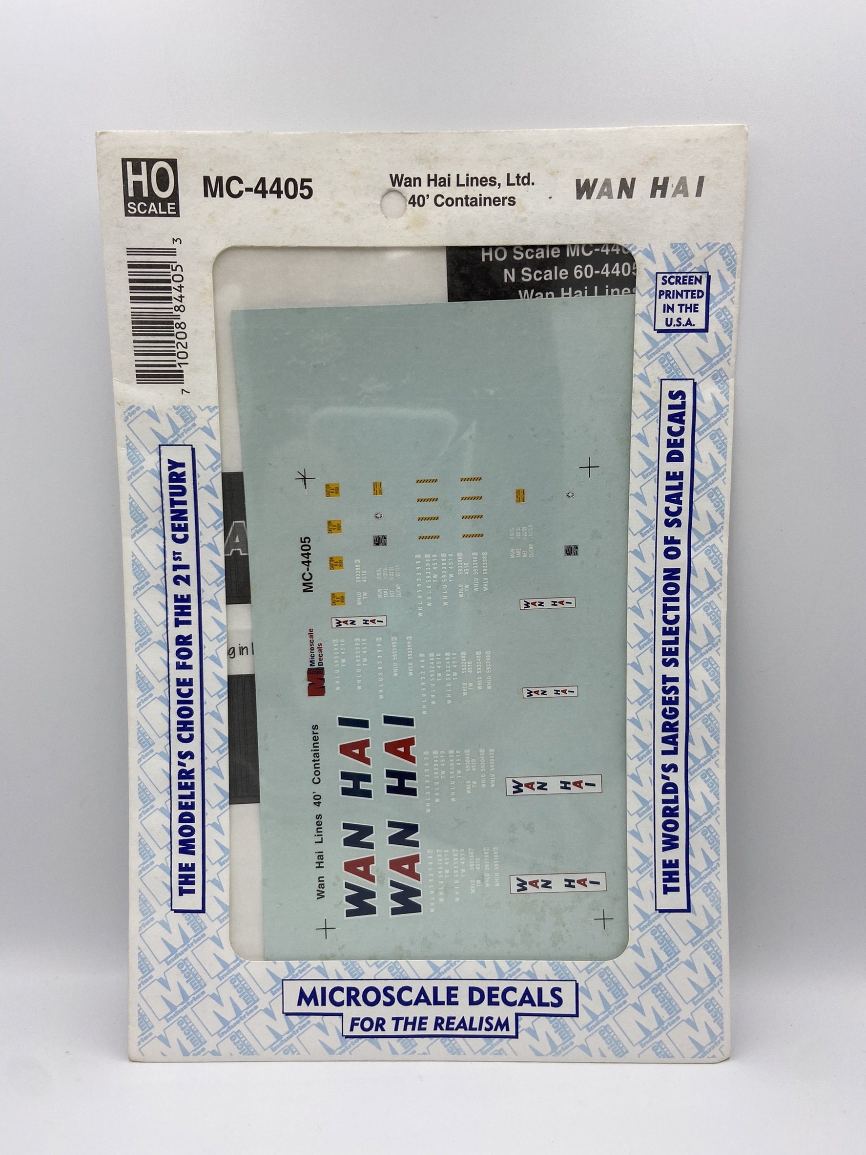 Microscale MC-4405 萬海 Wan Hai 改裝貼紙