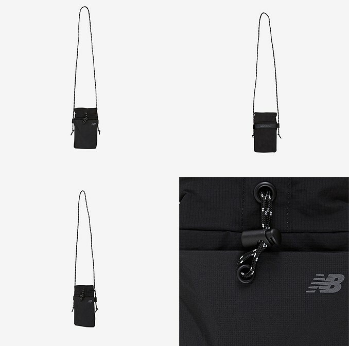 NEW BALANCE 束口 輕便 手機小包 黑 NBGCCAA504_19
