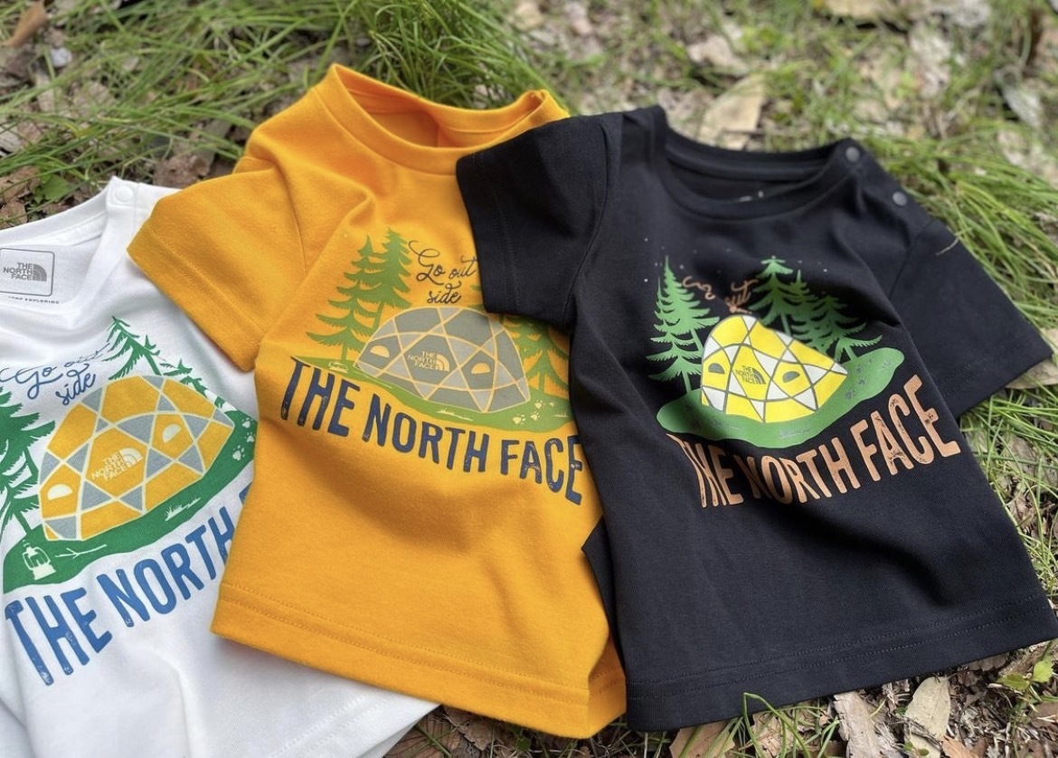 日本TNF 帳篷螢光Tee