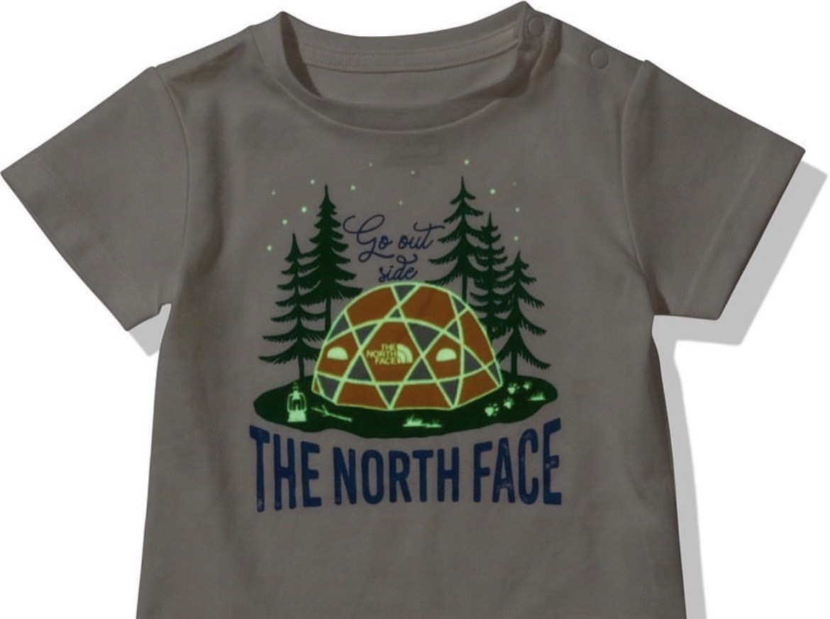 日本TNF 帳篷螢光Tee