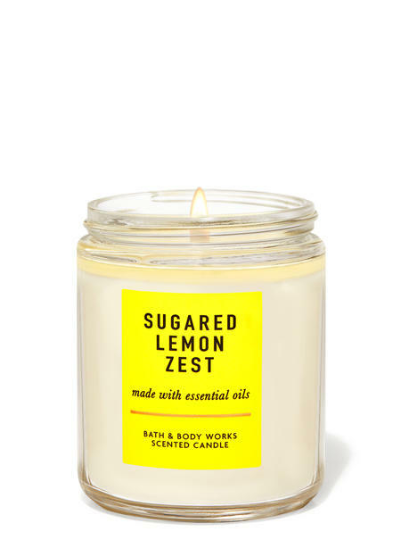 現貨｜BBW Single Wick Candle - SUGARED LEMON ZEST 檸檬、蔗糖、檸檬皮｜Bath & Body Works〈不包括在包郵活動內〉
