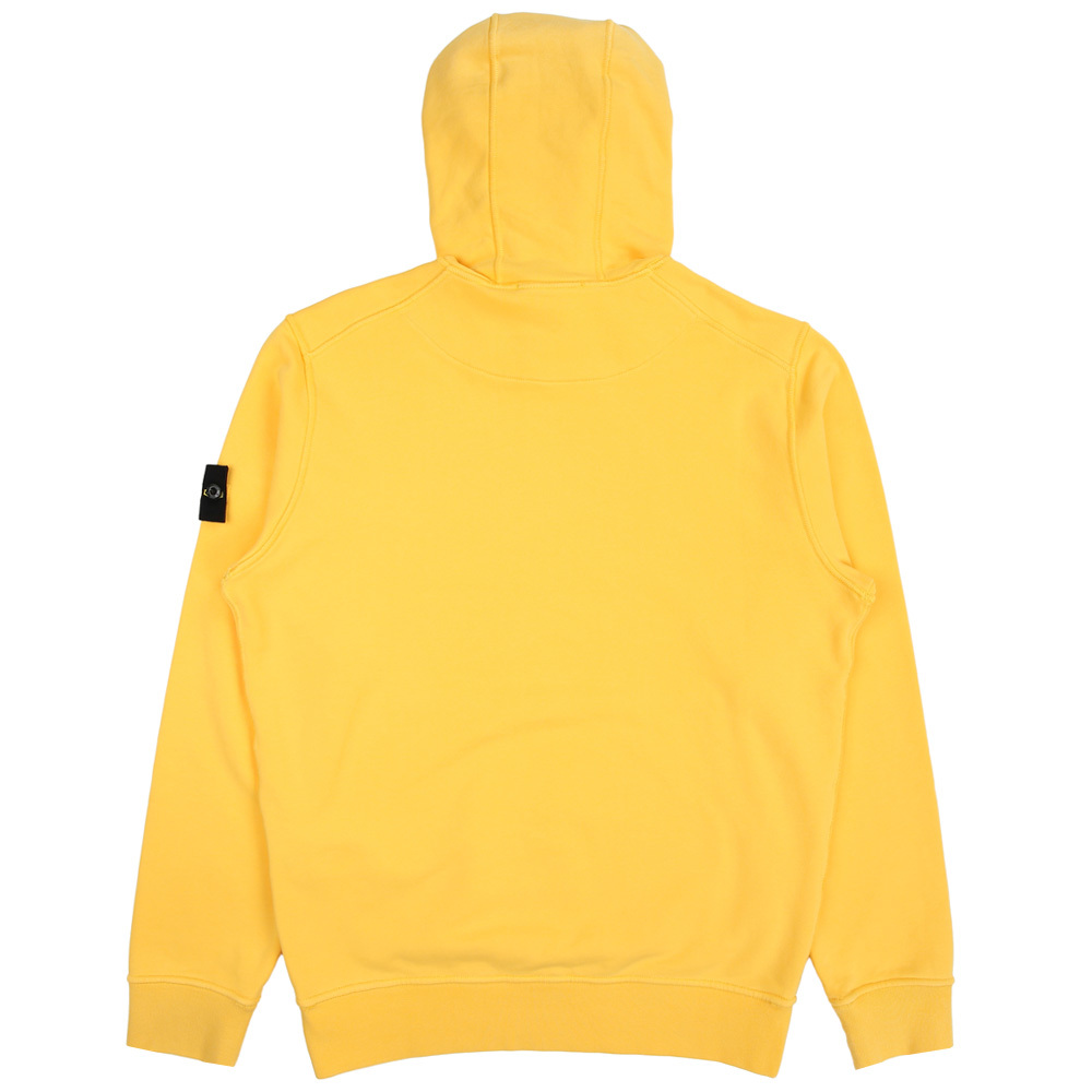 Stone Island 100％純棉 帽T 長袖 黃色