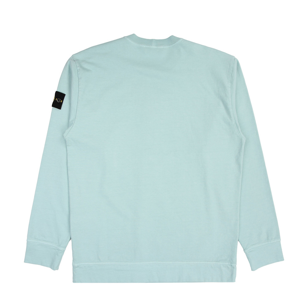 Stone Island 100％純棉 T恤 長袖 碧藍色