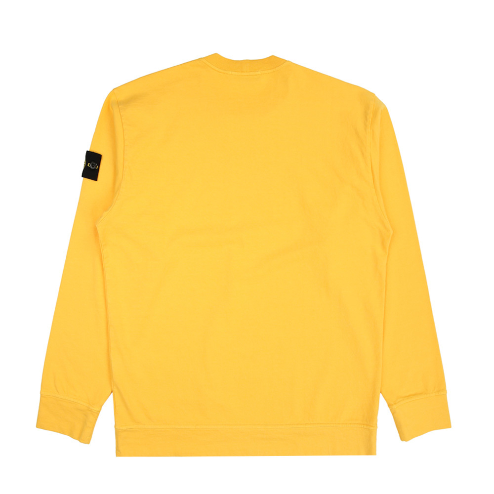 Stone Island 100％純棉 T恤 長袖 黃色