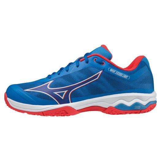 💥日本直送】Mizuno Wave Exceed LIGHT WIDE 粘土沙子網球運動鞋鞋藍色