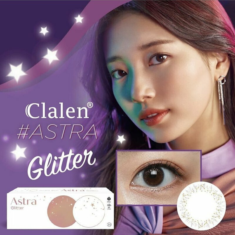 [Bling Bling款] Clalen Astra 1 Day 每日拋棄型彩色隱形眼鏡 | 每盒30片 (Glitter/Gray/Brown)