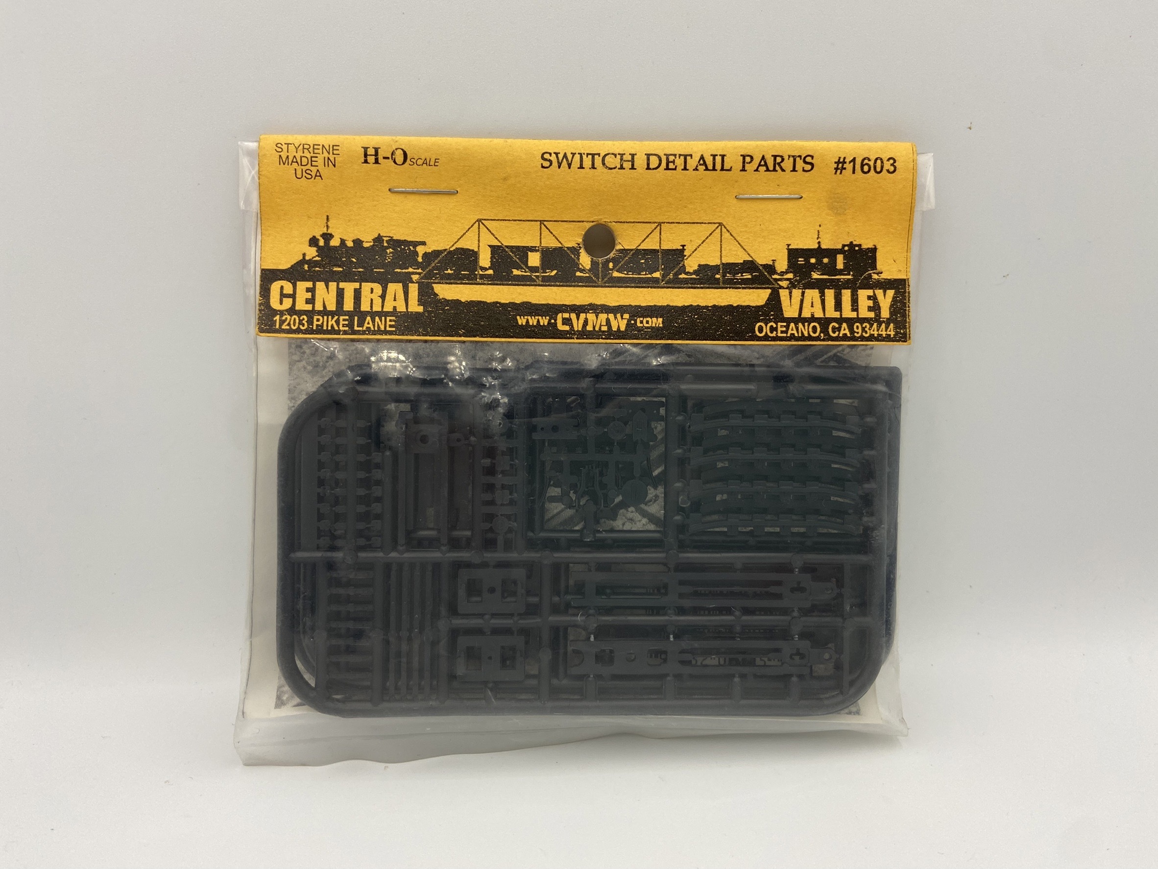 Central Valley 1603 HO規 Switch Detail parts 象徵轉轍器機構套件