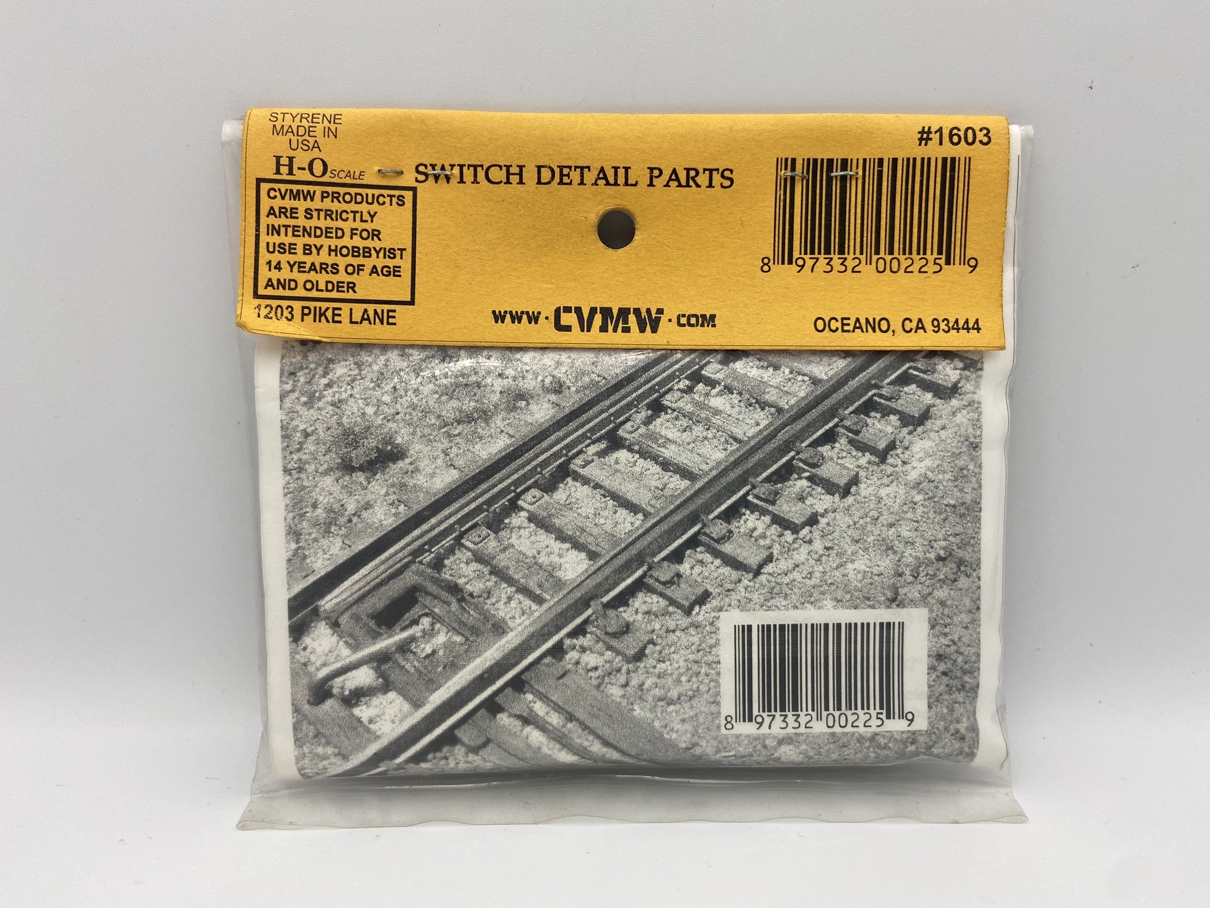 Central Valley 1603 HO規 Switch Detail parts 象徵轉轍器機構套件
