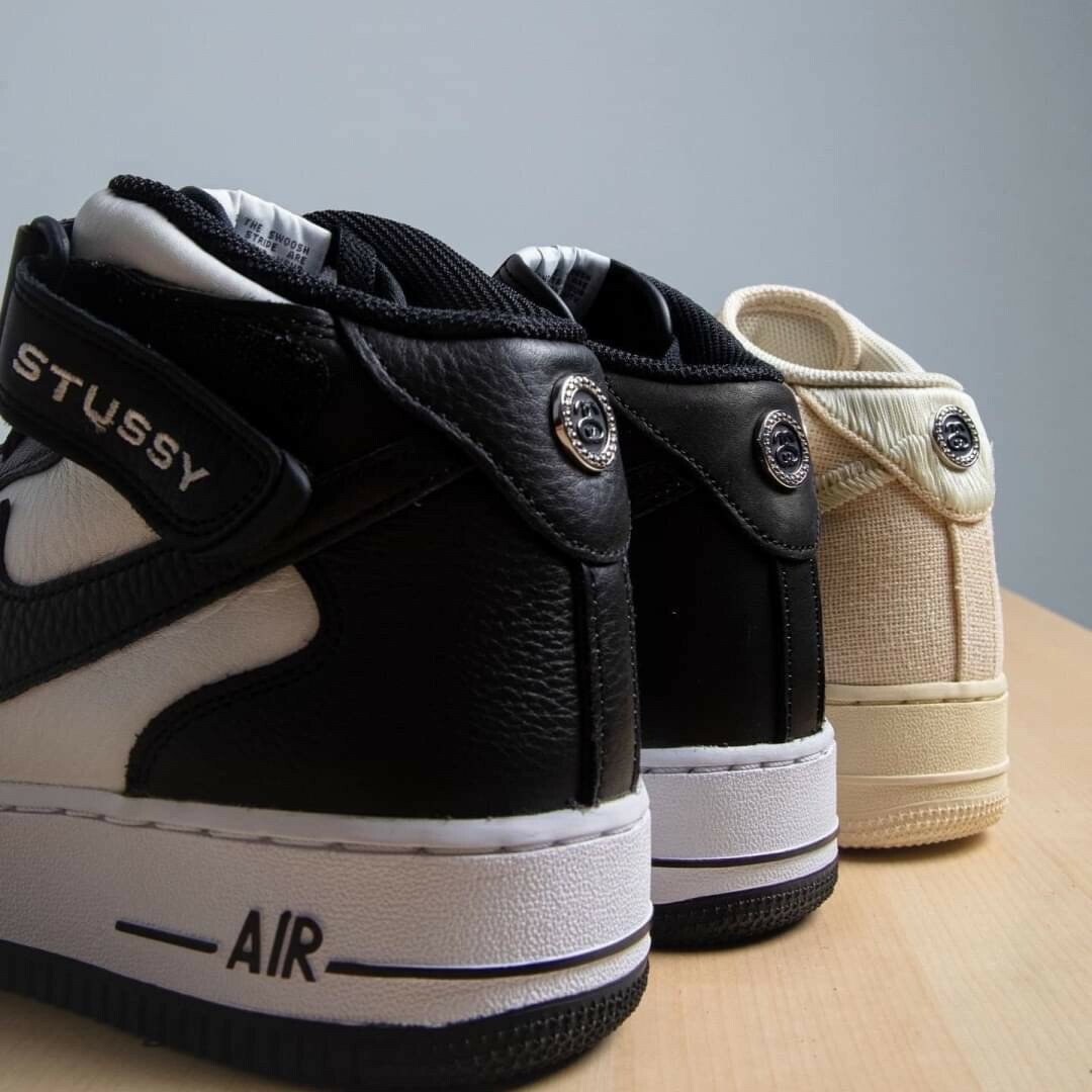 Stussy × Nike Air Force 1 Mid 聯名限定高筒鞋