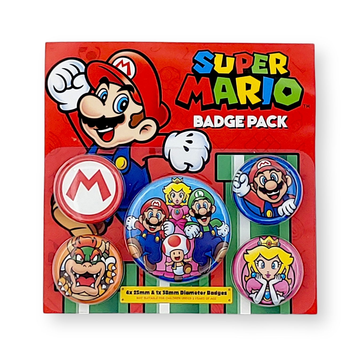 <任天堂>瑪利奧襟章套裝