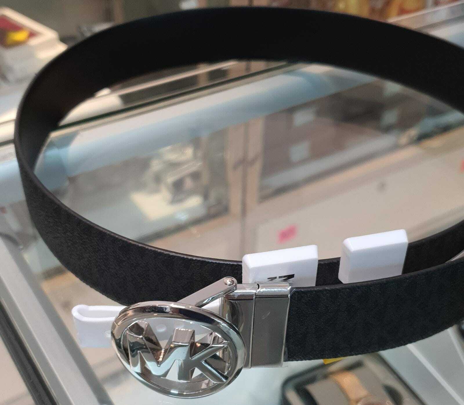 [S] MICHAEL KORS LOGO TWIST REVERSIBLE BELT,BLACK, 722947324666 (SMK41)