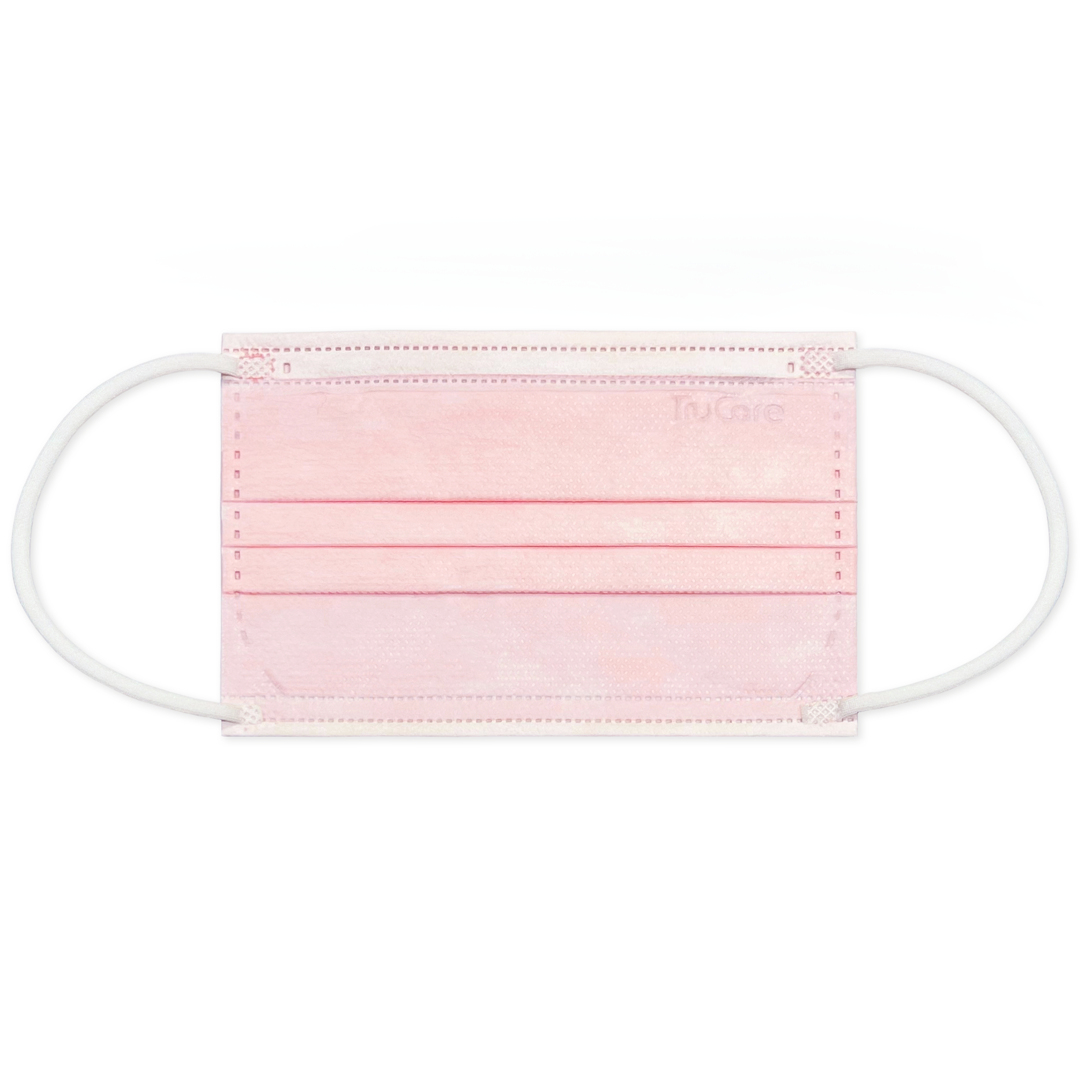 【中童】145mm 三摺口罩 色彩系列 (蜜桃粉色)