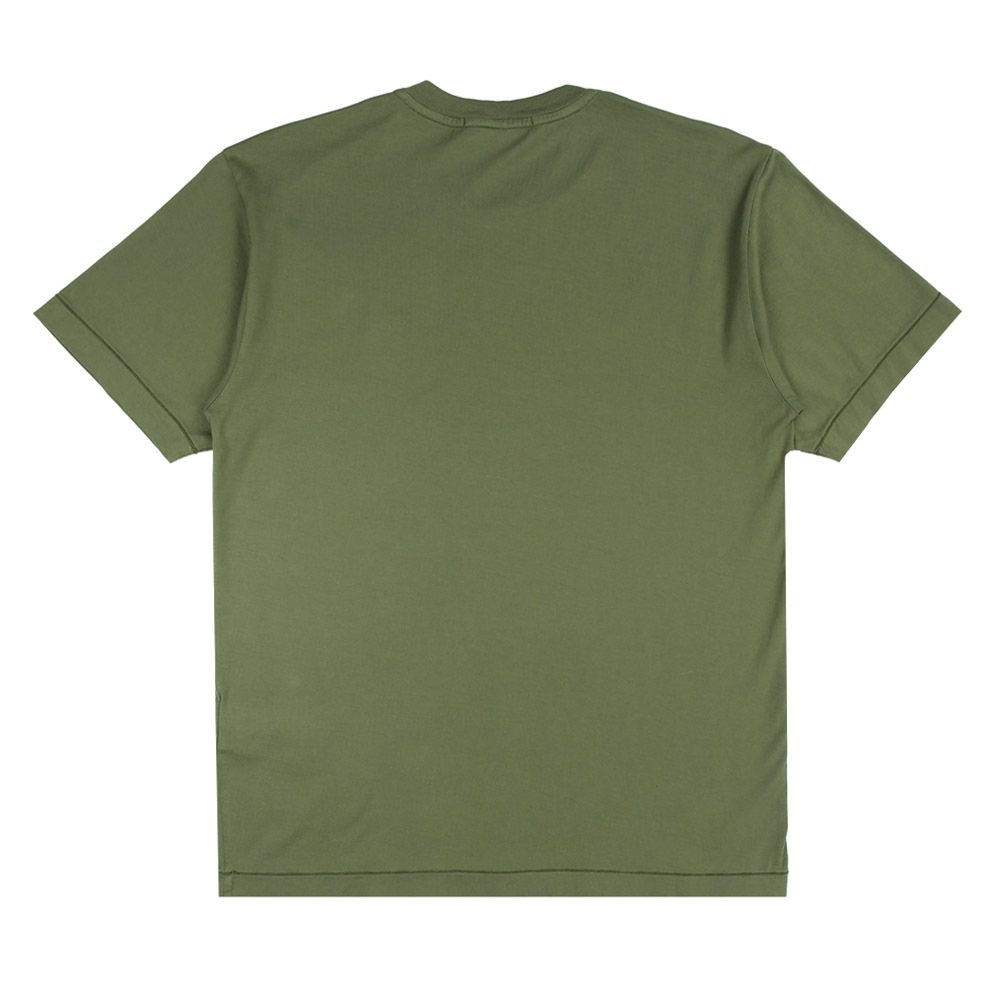 Stone Island 刺繡  羅盤標誌貼片 T恤 短袖 橄欖色