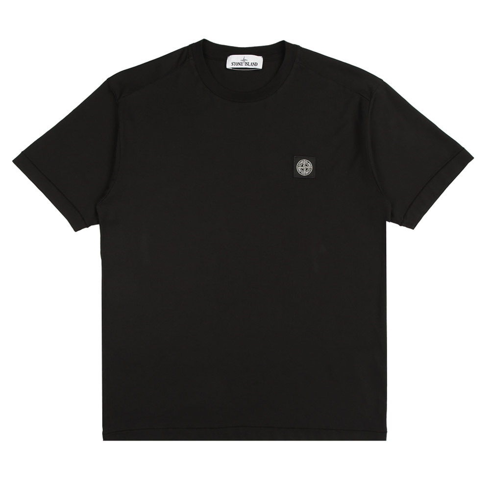 Stone Island 刺繡  羅盤標誌貼片 T恤 短袖 黑色