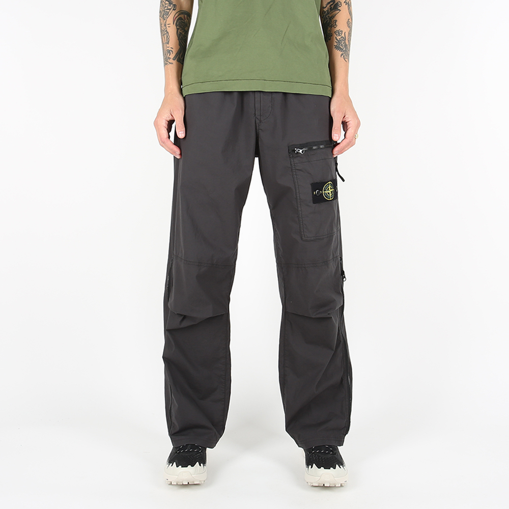 Stone Island 羅盤LOGO 鬆緊腰帶 長褲 褲子 木炭色