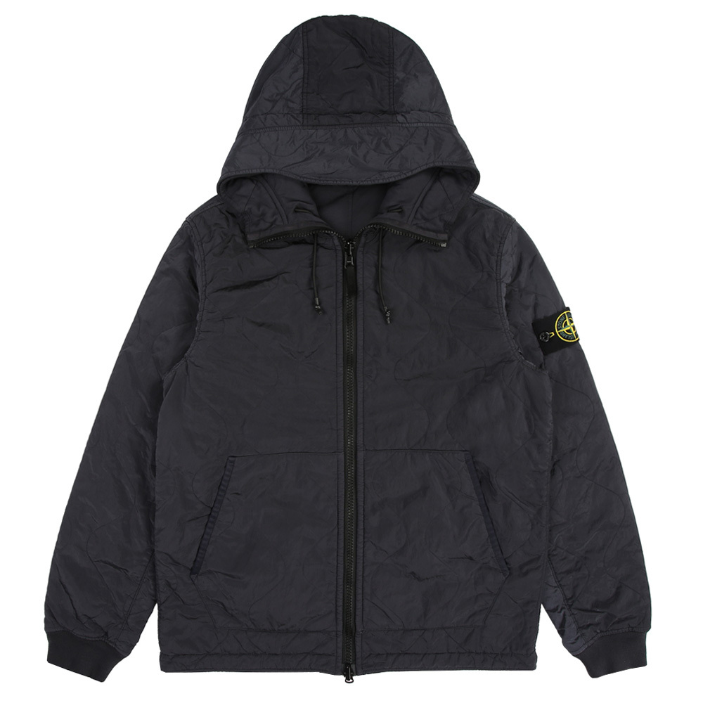Stone Island  100% 聚酰胺 雙面連帽運動外套  墨水黑