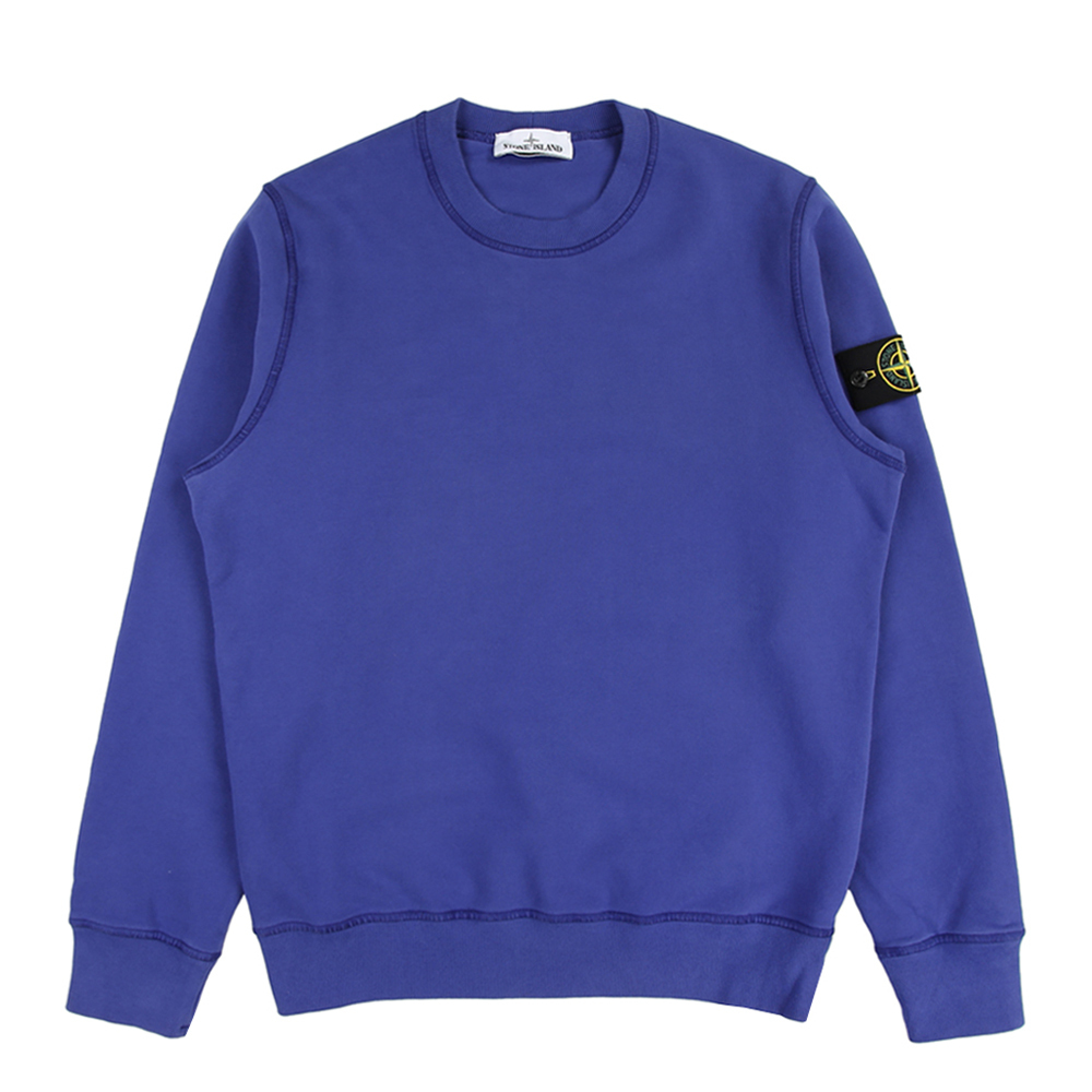 Stone Island  100％純棉 長袖 衛衣 大學T 藍色