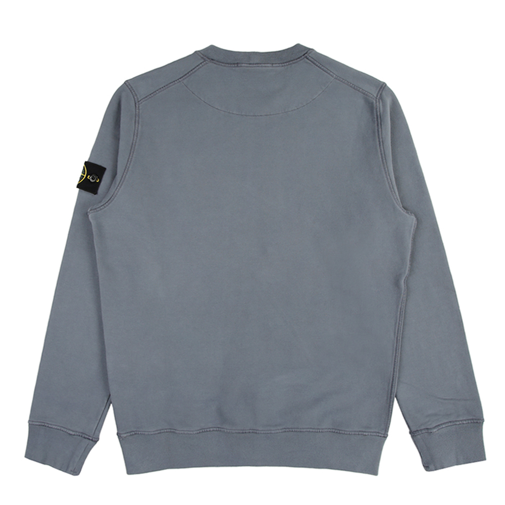 Stone Island  100％純棉 長袖 衛衣 大學T 灰藍色
